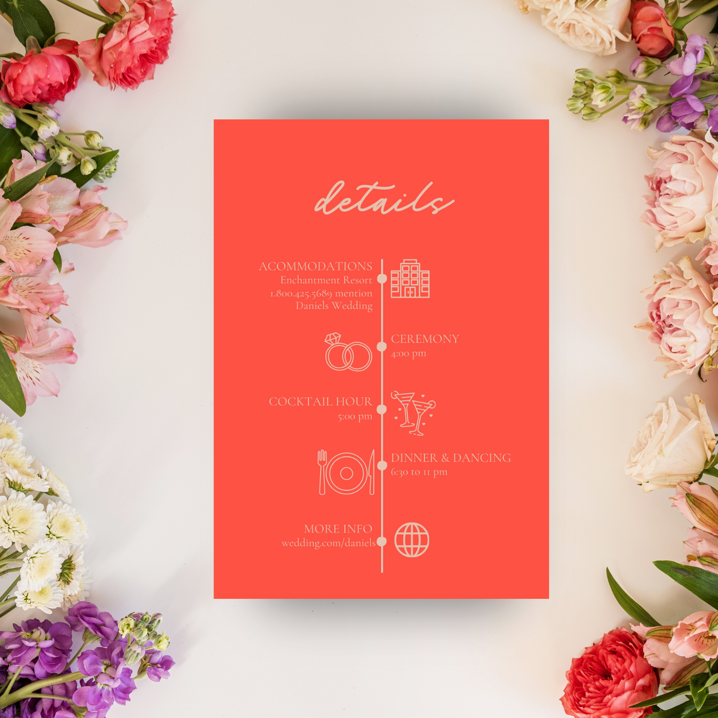 PEYTON Sunset Wedding Invitation Suite | Digital Download