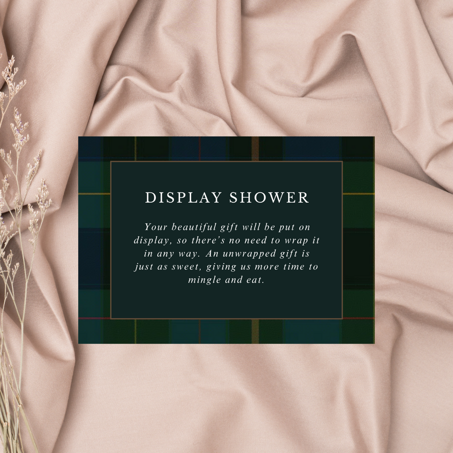 Plaid Teddy Bear Baby Shower Invitation Bundle