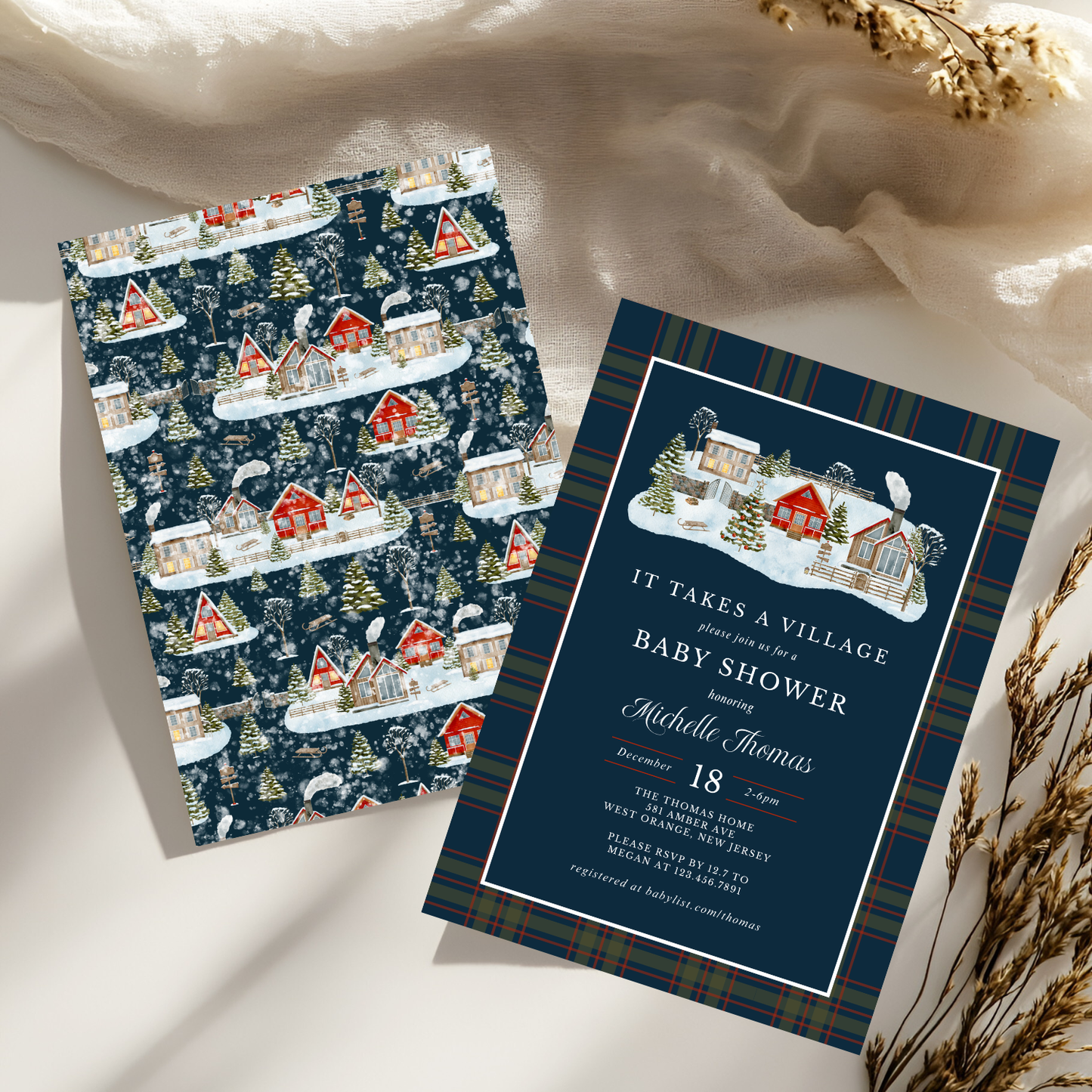 It Takes a Village Baby Shower Invitation