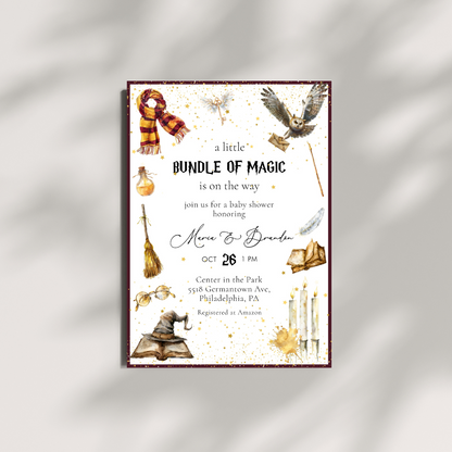 Magical Wizard Baby Shower Invitation