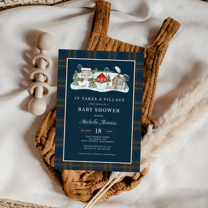 It Takes a Village Baby Shower Invitation