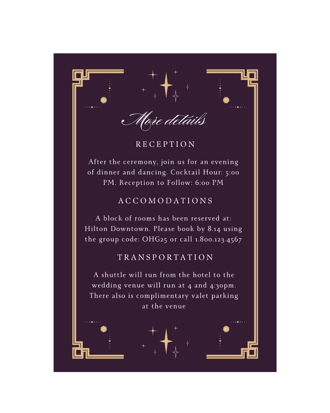 MICHELLE Whimsigoth Wedding Invitation Suite