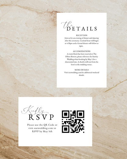 VALERIE Monogram Wedding Invitation Suite