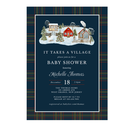 It Takes a Village Baby Shower Invitation