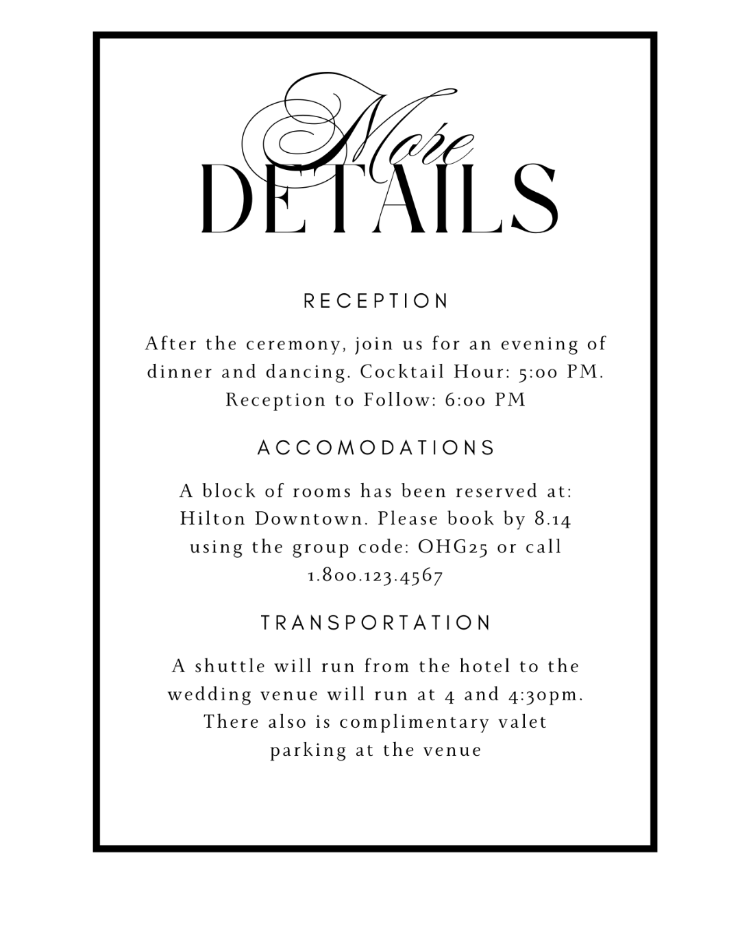 MOLLY Calligraphy Wedding Invitation Suite