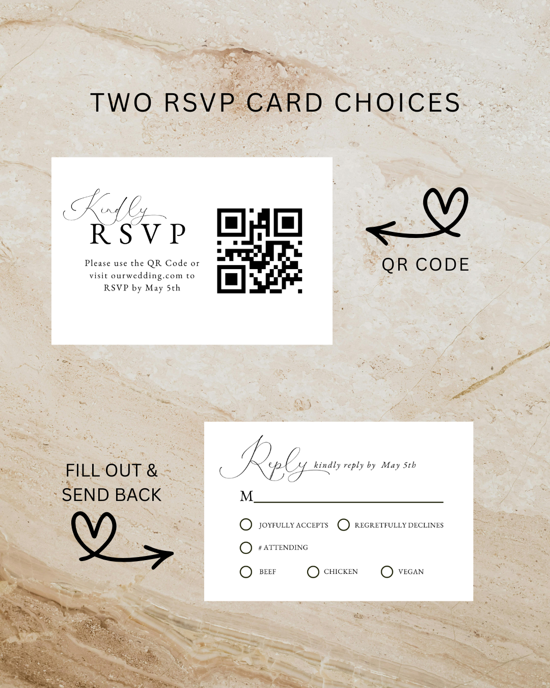 VALERIE Monogram Wedding Invitation Suite