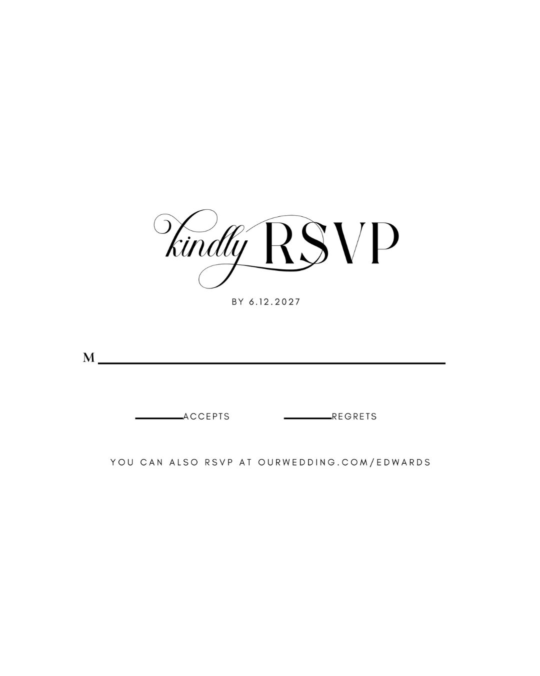 MOLLY Calligraphy Wedding Invitation Suite