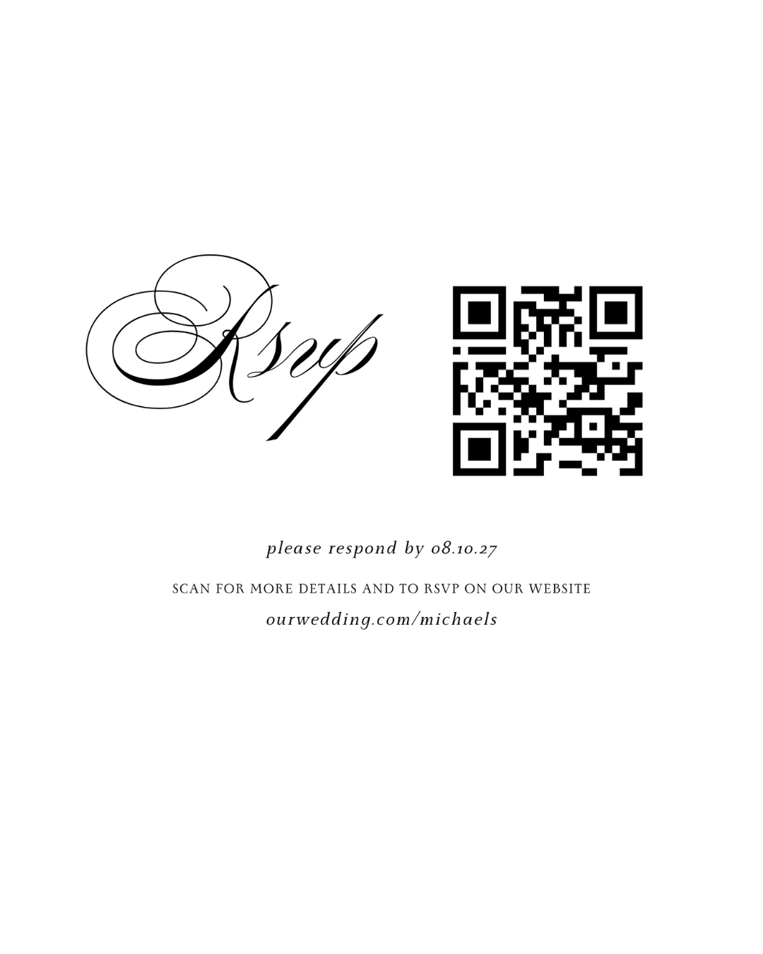 JENNA Elegant Wedding Invitation Suite