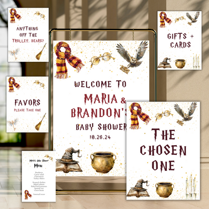 Modern Magical Wizard Baby Shower Bundle